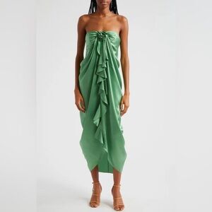 Cinq à Sept Meredith Rosette Detail Silk Dress